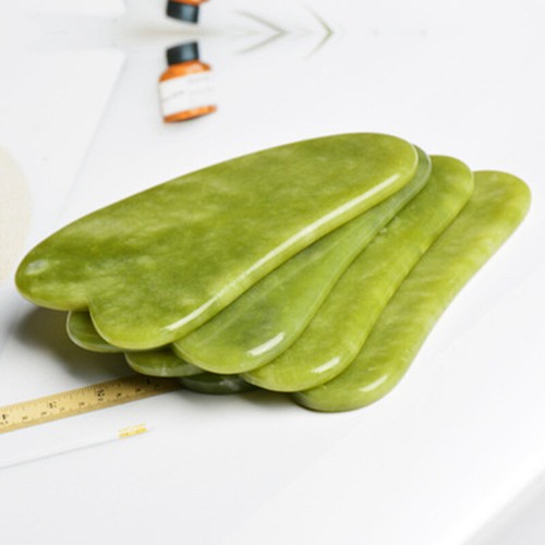 Natural Jade Stone Gua Sha Board Face Body Massager Roller Facial Scraper Beauty - Picture 21 of 40