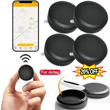 2/4 PCS Encased Waterproof Adhesive Airtag Case For Apple Airtag Keychain Holder