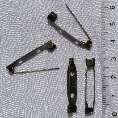 Lot De 40 Perles Tubes En Bronze 30mm X 2mm - Pour Création Bijoux - Neuf