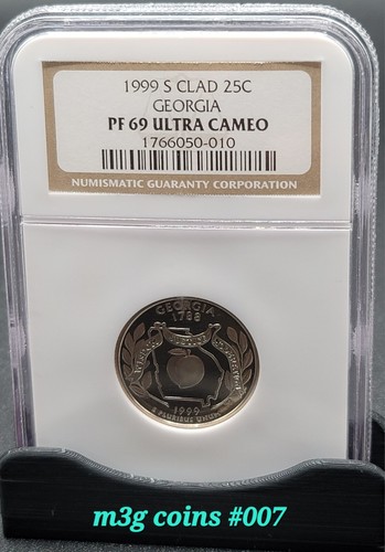 1999 S quarter Clad Georgia PF 69 ultra cameo