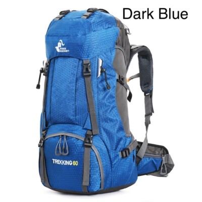 60L light weight camping or hiking backpack with waterproof bag