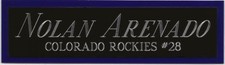 NOLAN ARENADO ROCKIES NAMEPLATE AUTOGRAPHED Signed BASEBALL-JERSEY-BAT-PHOTO-CAP