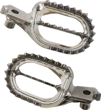 Moose Racing Silver Titanium Lightweight Cleated Moto Footpegs 1620-2375