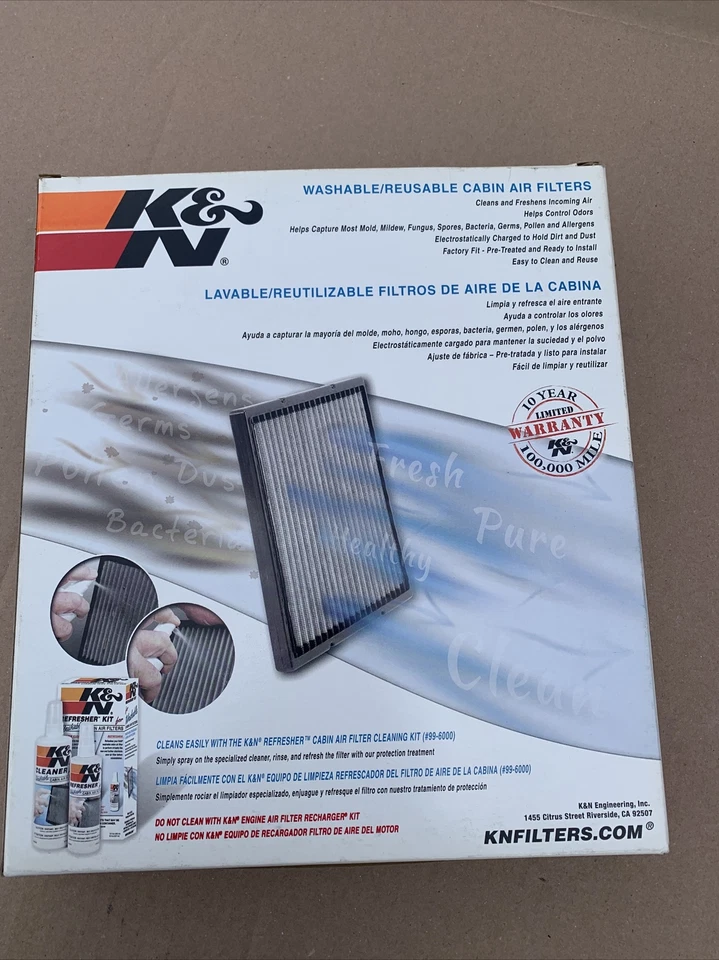 Воздушный фильтр для салона VF3005 K&N совершенно новый в коробке - Изображение 2 из 4