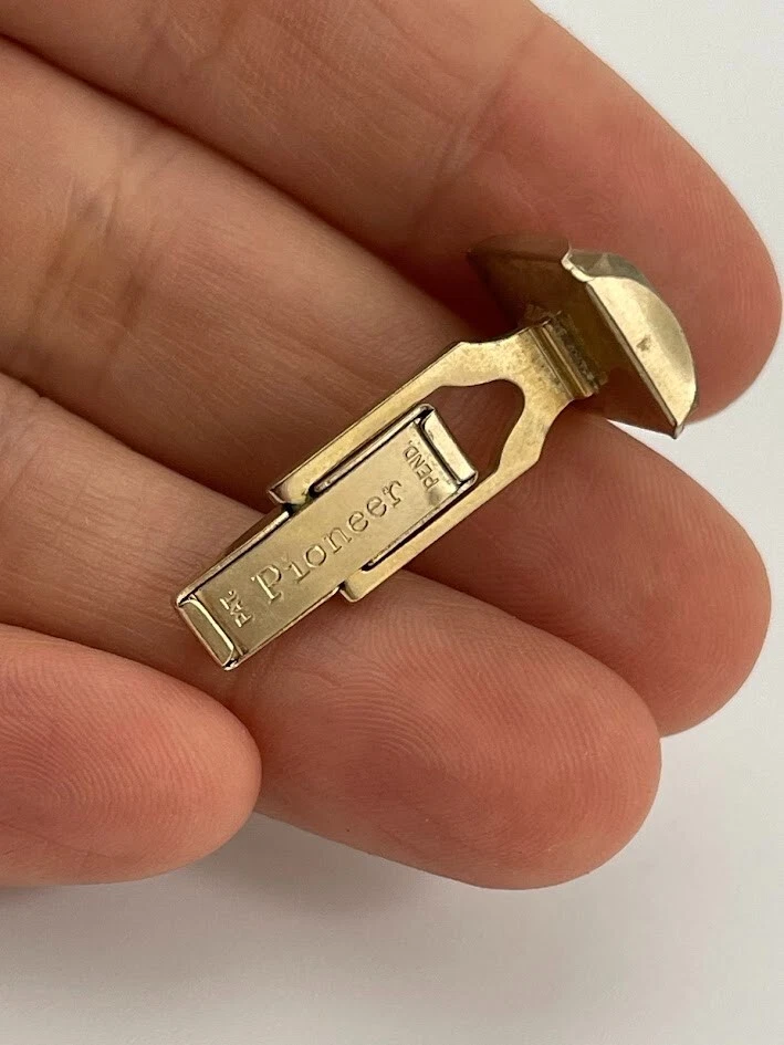 Vintage Manschettenknöpfe PIONEER Maritim Segelboot Segelboot Reverse Kristall - Bild 4 von 4