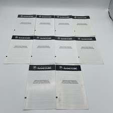 Lot Of 10 Nintendo GameCube Precautions Booklets Fast Shipping