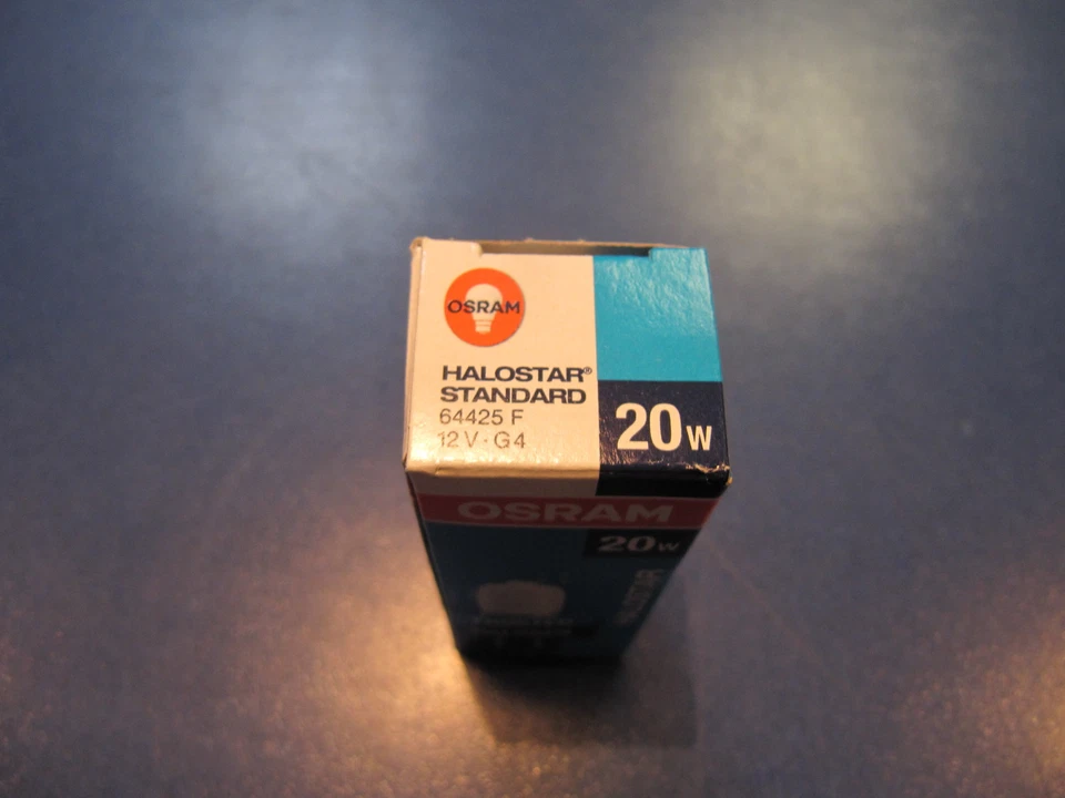 Osram Halostar 20W 12V G4, 64425 64425F 64425FR f MATT Halogenlampe DIMMBAR !! - Bild 3 von 4