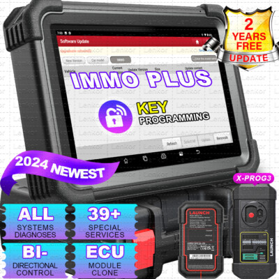 2025 Launch X431 IMMO PLUS Key Programming Tool Full System Diagnostic Scanner