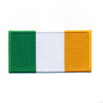 70 x 35 mm Irland Dublin Flaggen Ireland Flags Europa Aufnäher Aufbügler 1091 B