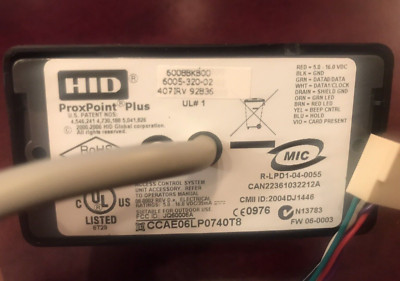  NEW EXPEDITED    ProxPoint Plus Proximity Reader, HID 6005BKB00