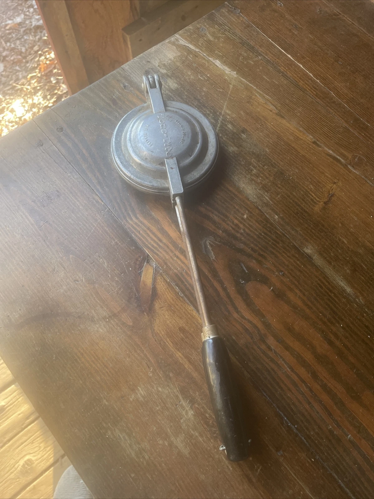 Toas-Tite Sandwich Pie Maker Vtg 1940's 15 3/4" Patent Pending Camping Camp Fire