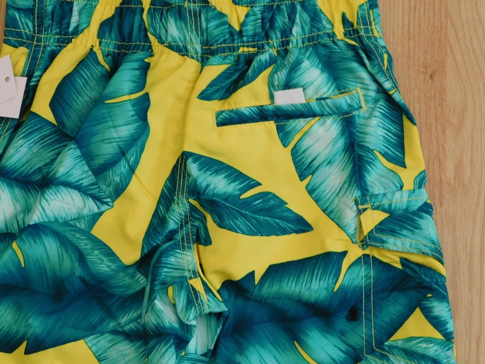 Niños Talla 7 - Pantalones Cortos de Baño - Joe Boxer - Verde Brillante, Amarillo - Forrado - Nuevo con Etiquetas Foto 4 de 4