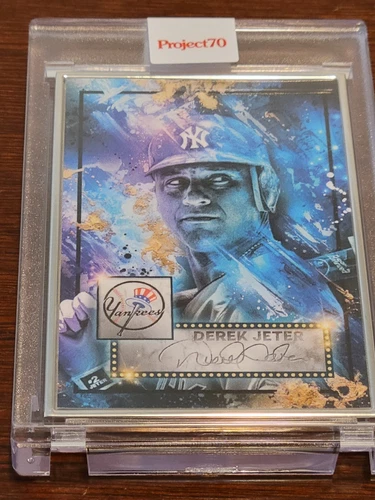 Topps Project 70 Michael B DEREK JETER Yankees Silver Frame Artist Proof 24/51