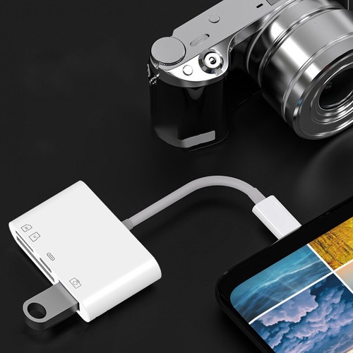 4 in 1 OTG Camera Card Reader to USB Adapter SD TF For iPhone iPad iPod Touch - Picture 9 of 11