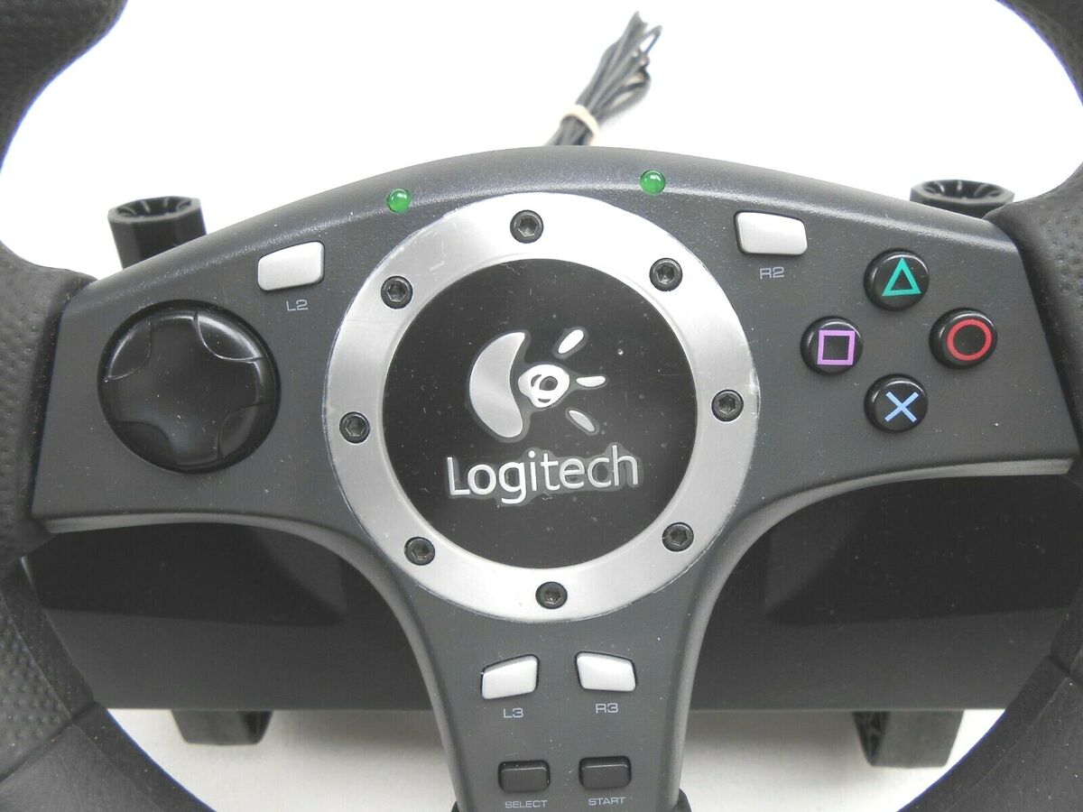 Logitech Driving Force Pro Feedback Steering Wheel Pedals E-UJ11 PC PS2 PS3  900 degrees for Sale in Arlington, TX - OfferUp