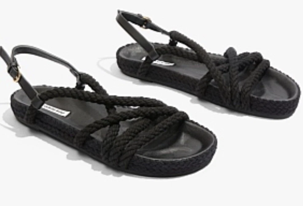 Strappy shop rope sandals