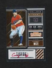 2018 Panini Elite Extra Edition Casey Mize College Tickets Signatures 18/40 CM1