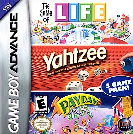 Game of Life/Yahtzee/Payday - Game Boy Advance GBA Game