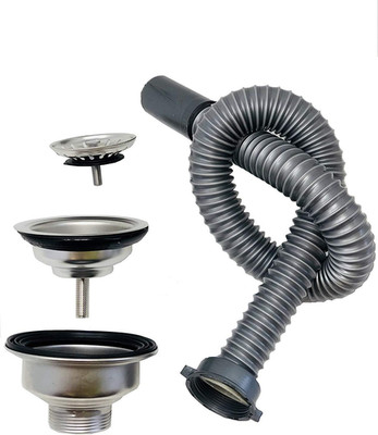 Salon Shampoo Bowl Complete Shampoo Bowl Drainage Assembly and Flex Pipe Drain H