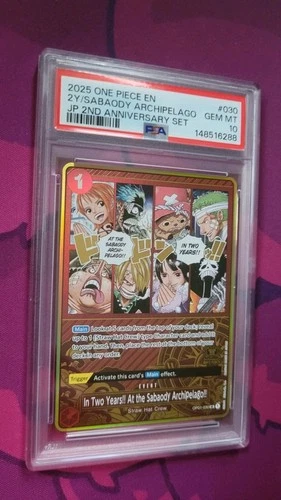 In Two Years!!! OP01-030 - One Piece english Japanese 2nd Anniversary - PSA 10