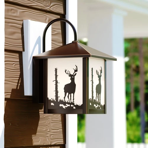 Vaxcel Lighting OW33583 Bronze Bryce 1-Light Outdoor Wall Sconce - 8 Inches Wide - Picture 12 of 12