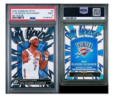 Shai Gilgeous-Alexander SGA 2024 Optic My House #6 PSA 9 MNT OKC Thunder LOW POP