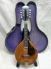 MTB Vintage Gibson Mandolin w/ Original Purple Lined Hard Case & Tight Stings