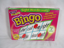 Trend Enterprises Sight Words Level 2 Bingo Game Ages 5 HomeSchool Reading NEW