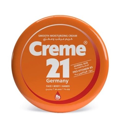 Creme 21 Germany Smooth Feuchtigkeitscreme Creme für Gesicht & Körper - 150ml...