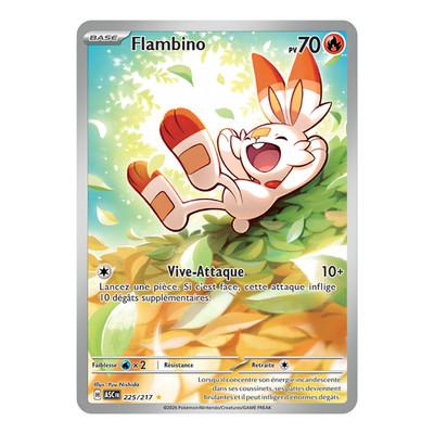 Flambino 225/217   Pokemon Card ME2.5 Transcendent Heroes ME02.5 NM TCG Card