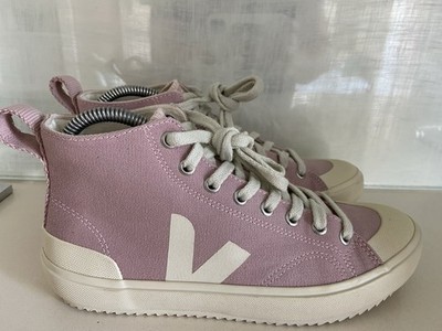 Veja Pink Nova Canvas High Top Trainers Women s Size 7