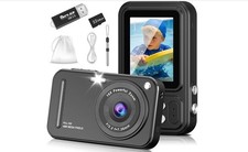Digital Camera for Kids, 48MP FHD 1080P Point and Shoot Digital Cameras with 16X