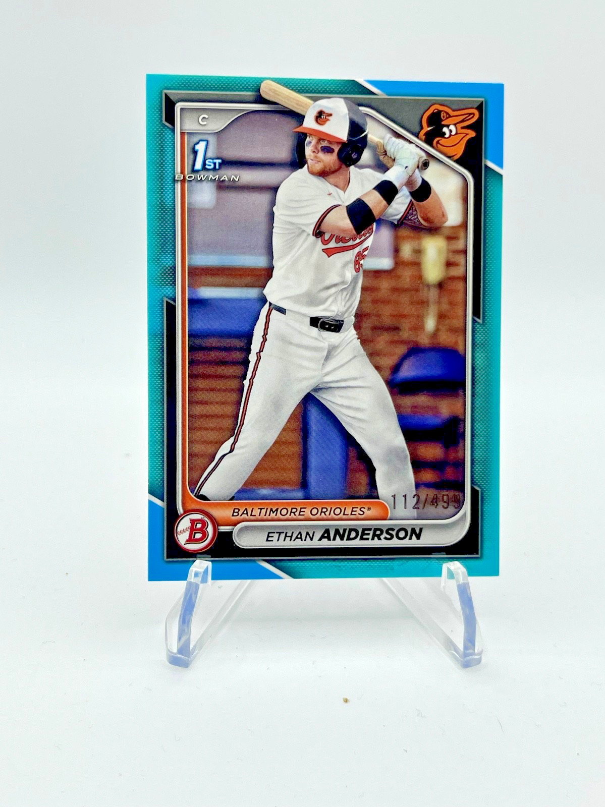 Ethan Anderson 2024 Bowman Draft Chrome Sky Blue Refractor  #BDC-79 Orioles