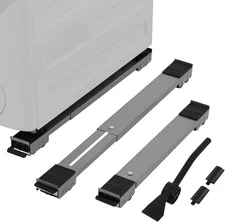 LUCKUP Heavy Duty Appliance 17.1 - 27.3" adjustable, Silver W/ Crowbar 