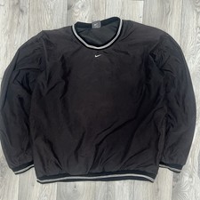 Vintage Nike Nylon Windbreaker Pullover Men’s Medium. Black.