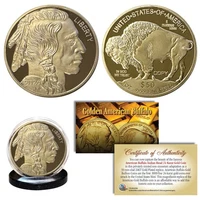 2026 24K Gold Clad $50 AMERICAN GOLD BUFFALO Indian Head TRIBUTE Coin PROOF 39mm