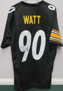 TJ WATT AUTOGRAPHED SIGNED CUSTOM PITTSBURGH STEELERS JERSEY BAS BECKETT MV2