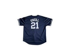 Authentic Paul O'Neil NY Yankees Jersey - Blue Mesh - Russell Athletic