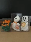 Ty Beanie Babies Halloween Plush Lot of 3 Vintage 1999: Pumpkin Spooky Sheets