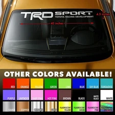 Windshield Banner Vinyl Decal Sticker 40x4" for TRD 4RUNNER TACOMA TOYOTA TUNDRA