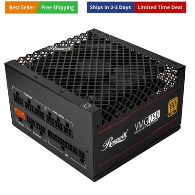 VMG 750W 80+ Gold, ATX 3.0 & 3.1 Compatible, Full Modular Low-Noise Power Sup...