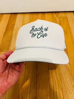 UNWORN Melin Coronado BACK OF THE CUP Hydro Golf Links Snapback Rope Hat White