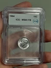 1964 10C Dime ICG - MS65 FB