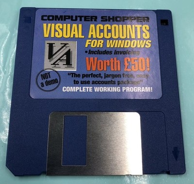 Computer Shopper Visual Accounts für Windows Diskette - komplettes Programm