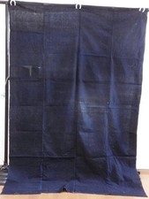 Japanese Antique Indigo Handwoven Cotton Boro...