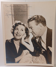 30's Gracie Allen & George Burns Hand Signed Autographed 8x10 Photo RRP 536