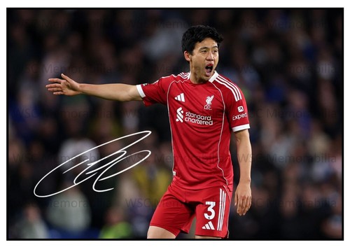 11290. Wataru Endo Signed Pictures (A4 Prints) Liverpool Japan Stuttgart etc.