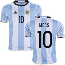 Adidas Messi Argentina Stadium Soccer Jersey 10 Home 2016 Size YOUTH Large KIDS