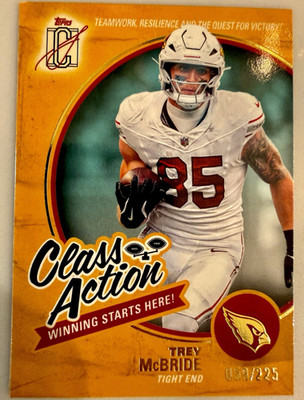 🔥2025 Topps Signature Class Trey McBride Class Action /225 Cardinals🔥