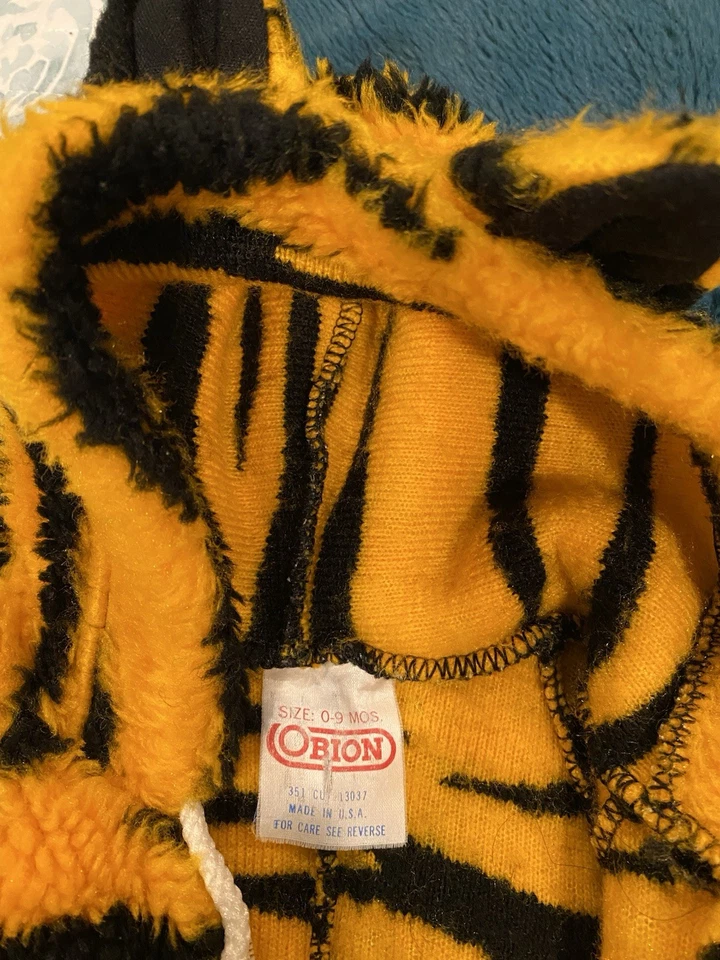 RARO Disfraz de Garfield Infantil Vintage Años 80 0-9 Meses Foto 4 de 4